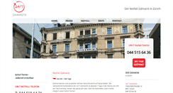 Desktop Screenshot of notfall-zahnarzt-zuerich.com